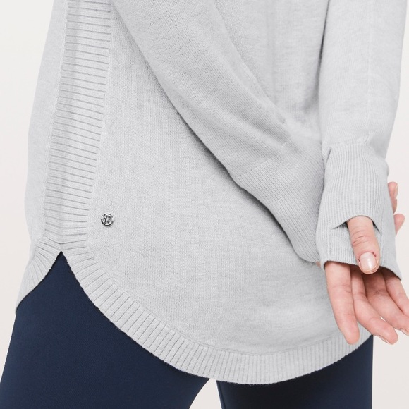 Lululemon hello aloe pullover heathered Gray - Picture 6 of 7